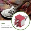 YINETTECH 3pcs 6 Pins Guitar Rocker Arm Toggles Switch ON-ON