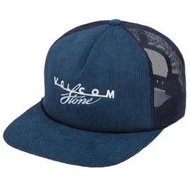 Volcom Men's Logo Cheese Trucker Hat, Deep Blue