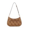 GUESS Noelle II Top Zip Shoulder Bag Latte Logo
