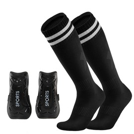 Soccer Socks Boys Girls, Youth Soccer Socks Boys Soccer Socks Girls Soccer Socks, Soccer Accessories for Boys Girls (US, Alpha, Small, Regular, Black)