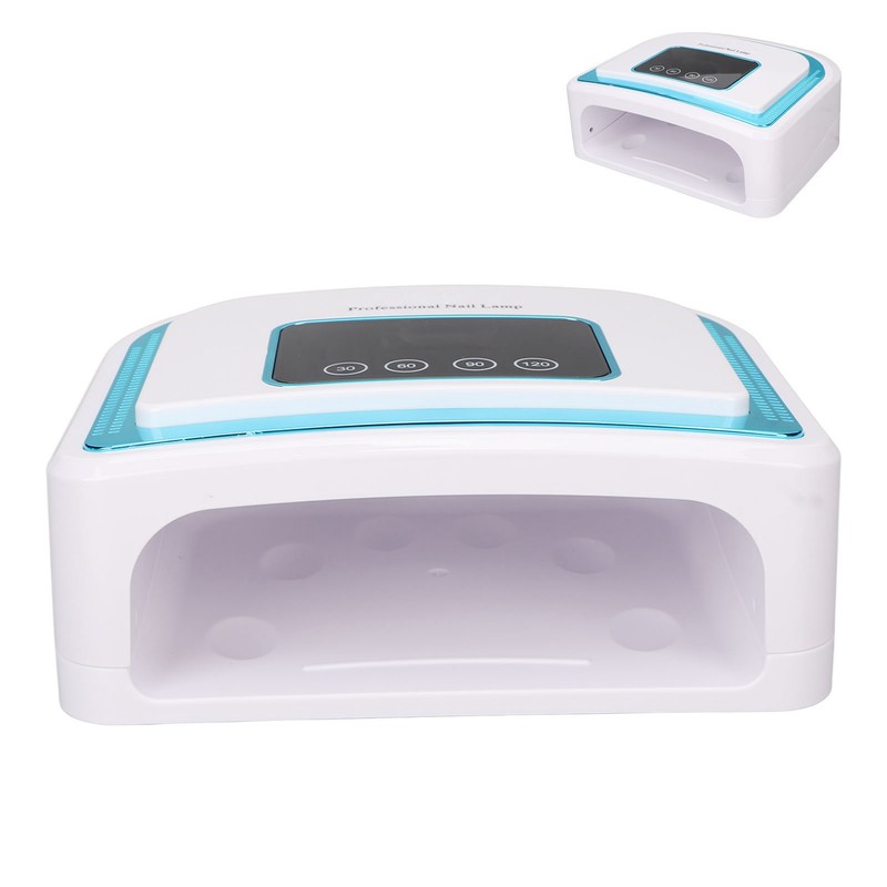 120W UV Gel Nail Lamp Fast Curing 4 Timers LCD