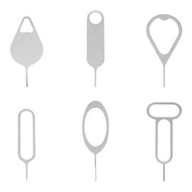 Tabanzhe 6pcs SIM Card Removal Opening Tool - Phone Accessories Universal in All Cell Phone Models Sturdy and Durable Card Tray Needle Opener for Smartphone