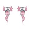 YueYuan Axolotl Stud Earrings for Women 925 Sterling Silver Axolotl