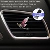 2 x glitzernde Libellen-Lüftungs-Clips, niedliche Kristall-Auto-Lufterfrischer-Clips, Strass-Diamant-Auto-Diffusor, Lüftungsclip für Damen