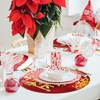 JarThenaAMCS 48 Pcs Christmas Paper Placemats Xmas Ball Shaped Disposable