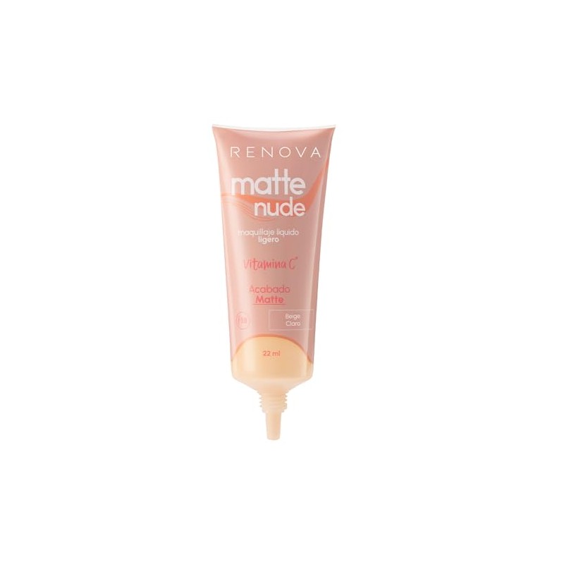 Renova Base De Maquillaje Liquida Matte Nude Vitamina C FPS18