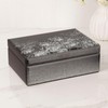 Palinna Dandelion Glass Jewelry Box,Velvet Jewelry Organizer with10.1x7.1x3.7 Inches, Jewlry