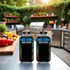 Tnyvm 2Pcs Black Practical Propane Butane LPG Fuel Gas Tank