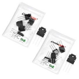 Chanzon Pack of 10 2SA1694 2SC4467 (5 pieces 2SA1694 + 5 pieces 2SC4467) TO-3P bipolar junction transistor assortment - BJT PNP + NPN new original