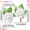 Latious Rose Wrist Corsage and Boutonniere Set Flower Corsage Wristlet