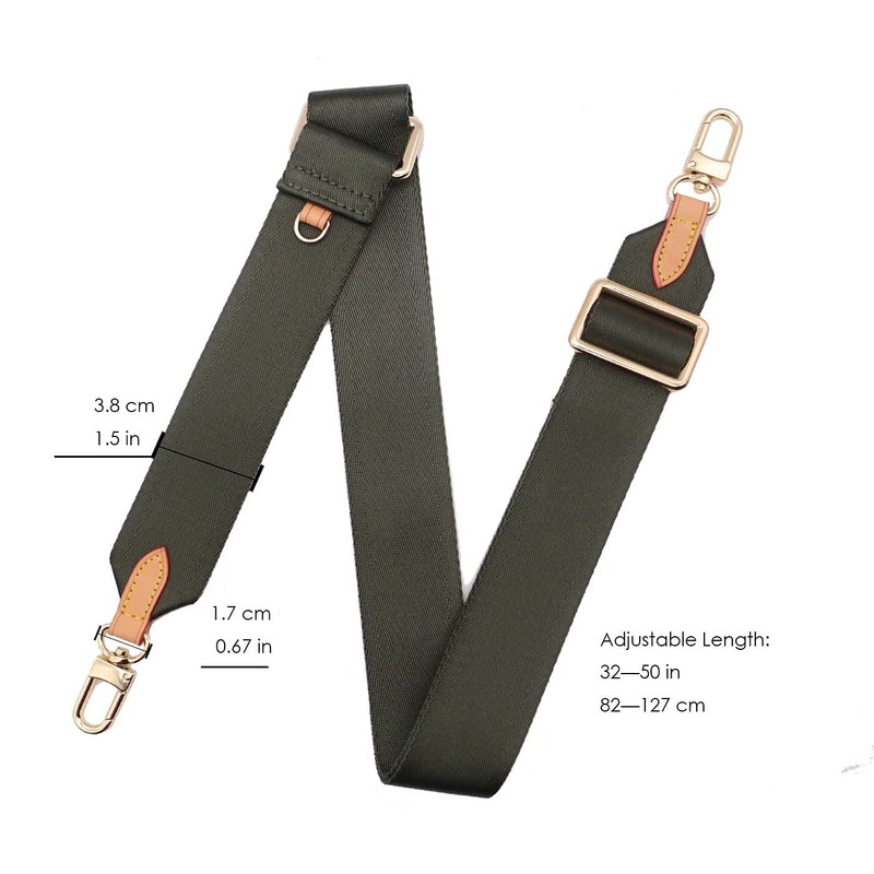 Senral Multi Pochette Accessories Replacement Strap Adjustable Crossbody Wide Canvas