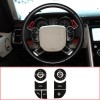 Unbranded 9PCS Black Alloy Steering Wheel Button Trim For LR