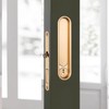 AcxdJnye Pocket Door Lock Hardware with Pull,Invisible Sliding Door Lock