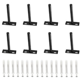 Cjueiom 8 Pack 7.6 cm, 75 mm Floating Shelf Brackets, Heavy Duty Wall Brackets, Concealed Shelf Brackets, Hidden Shelf Support, Thickened Steel Shelf Brackets for Wooden Shelves