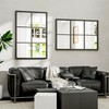 Dewfig Rectangle Wall Mirror, Window Mirror Wall Mounted, 24"x36"in Window