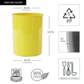 Reston Lloyd Multipurpose Utensil/Crock Holder, Small/Short Crock, Lemon