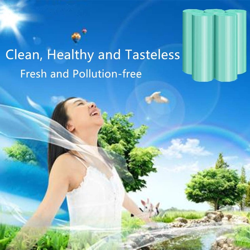 Small Garbage Bag, 4-6 Gallon Biodegradable Strong Durable Disposable Kitchen