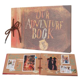 RECUTMS 20 Page Scrapbook Book Scrapbook Refill Pages Blank Kraft Paper Brown Note Cards Diary Planner Sketchbooks Photo Albums Memory Book Decor for Wedding Gift Birthday Holiday Arts