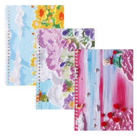 Luckwaii Pack of 3 Stickers Scrapbook Sticker Album Empty for Collecting A5 Scrapbook Stickers Reusable Sticker Album Empty Sticker Book Reusable for Collecting Stickers