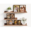 decorUhome Double 5x7 Picture Frame Vertical, Engineered Wood Bifold Photo