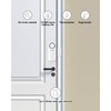 Onvis Window Alarm Door Alarm Thread, 120 dB Secure Contact