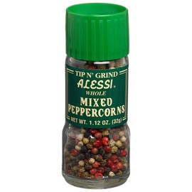 Alessi Whole Mix Peppercorns, 1.12-Ounce Grinder (Pack of 6)