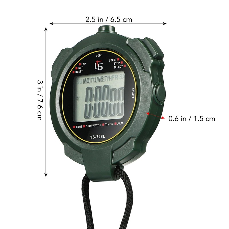 Digital Stopwatch Timer Chronograph Countdown Timer with Wristband Luminous Stopwatch