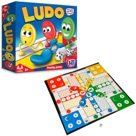 HTI 1372492 Toys Traditional Games Ludo Family Board Game Set, Multicolor, 35.5 x 35.5 x 5 cm