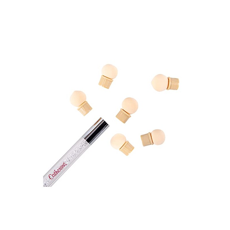 Catherine 6 x Sponge Applicators Replacement Applicators for Nail Art