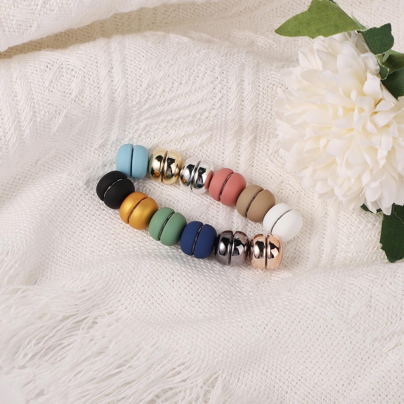 12pcs Hijab Magnetic Pins, Multipurpose Pinless Magnetic Hijab Pins Colorful