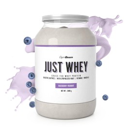 GymBeam GymBeam Just Whey Protein - Mehrkomponenten Molkenproteinpulver aus Weide-Kuhmilch, enth?lt alle essentiellen Aminos?uren inklusive BCAAs, unterst1tzt Muskelwachstum (2000 g, Blueberry Yoghurt)