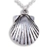 St Justin Cornish Tin St Michaels Way Scallop Shell Pendant