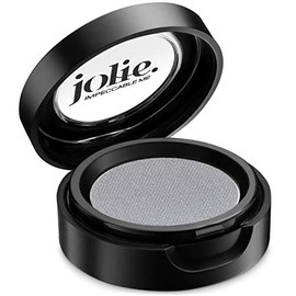 Jolie Cosmetics Powder Pressed Metallic Eyeshadows - Cruelty Free, Vegan, Single Pan Eyeshadow 1.48g Smokey Eyes (Pearl Grey)