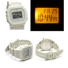 Casio W-218HC Dull Color, Smoky Color, Nuance Color, Thin, Lightweight, Waterproof, Square, Digital, Square, Men's, Women's, Kids, Cheap Casio, beige, (greige), Bracelet Type