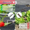 Gtongoko 200 Pack Galvanized Landscape Staples Garden Stakes Plant Cover