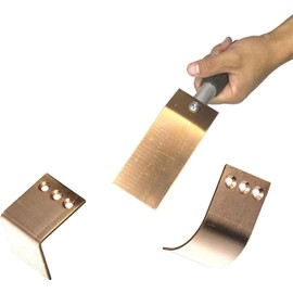 Copper Spoon Welder Tools MIG Welding Accessories Copper Plate Welding Tools Welding Supplies And Accessories And Tools with 3 Plate Set, Flat/Curved/Angle Copper Paddle Backer