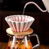 Bincoo Ceramic Coffee Dripper,Pour Over Coffee Dripper with Wood Stand,