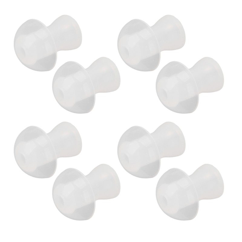 30pcs Hearing Amplifiers Eartips Soft Silicone White Accessories Replacement Earbud