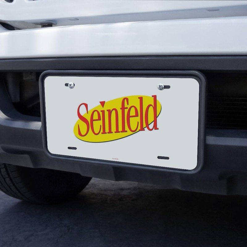 Seinfeld Logo Novelty Metal Vanity Tag License Plate