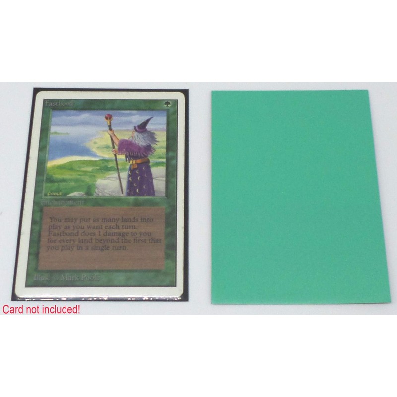 docsmagic.de 100 Premium Bi-Colour Card Sleeves Mat Mint/Black Standard Size