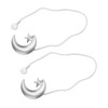 2PCS Curtain Tiebacks Magnetic Curtain Buckle Drapery Holdbacks for Home