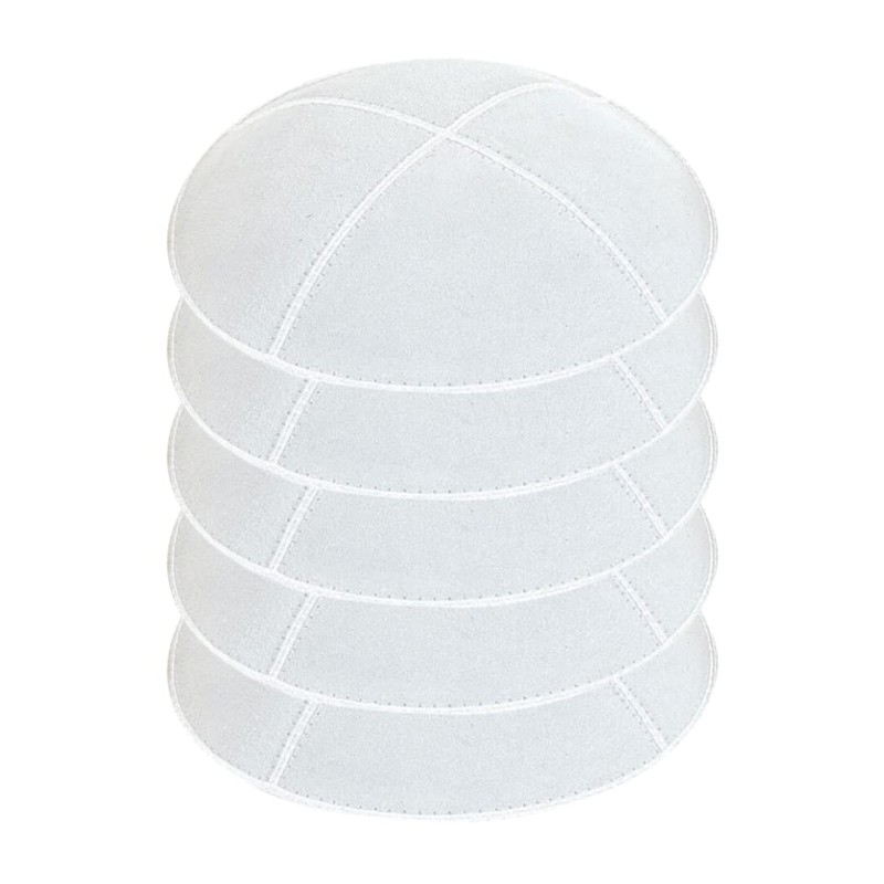 The Kabbalah Centre Suede Leather Fabric Kippot Four Panel Kippah