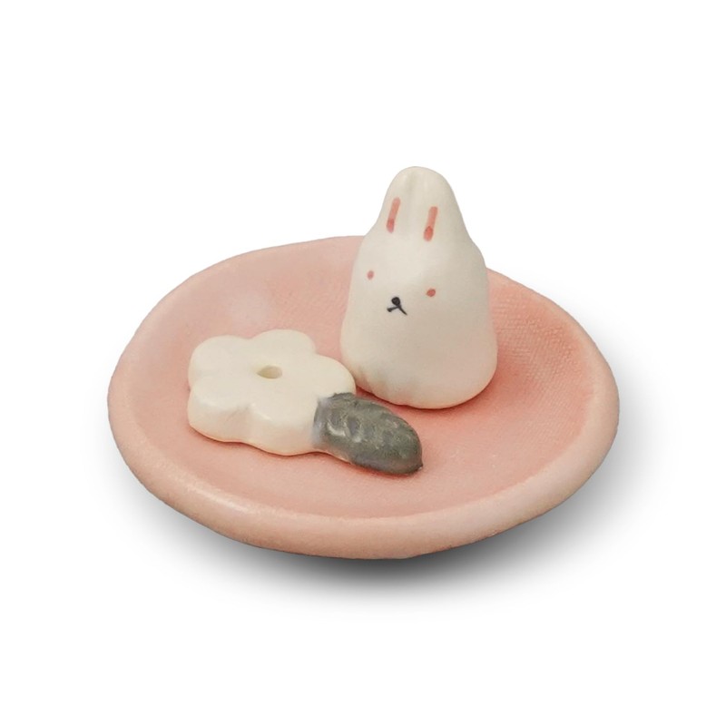 COTONOHA Charming Animal Series Ceramic Incense Holder, Japanese Pottery, Perfect