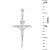 Sterling Silver Passion Cross INRI Crucifix Pendant Necklace (1.7"), 16"