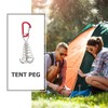 Kisangel Tent Platform Stakes 5pcs Windproof Aluminium Alloy Anchor Pegs