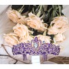 50th Birthday Sash and Tiara for Women Purple 50 Fabulous
