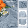 1 Pack Light Blue Cheesecloth Table Runner 90cmX400cm 13Ft Long