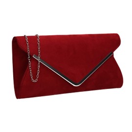 SwankySwans Women's Karlie Clutch Bag, Red