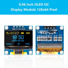APKLVSR 3 x 0.96 Inch OLED Display I2C 128 x 64 Pixel I2C Display Module, Compatible with Arduino Raspberry Pi (Yellow and Blue)