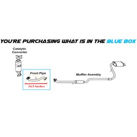 Direct-Fit Exhaust Front Pipe with Flex Compatible for 2016-2021 Honda Civic 2.0L | Northeastern Exhaust | Free Gaskets included | Automotive Replacement Part